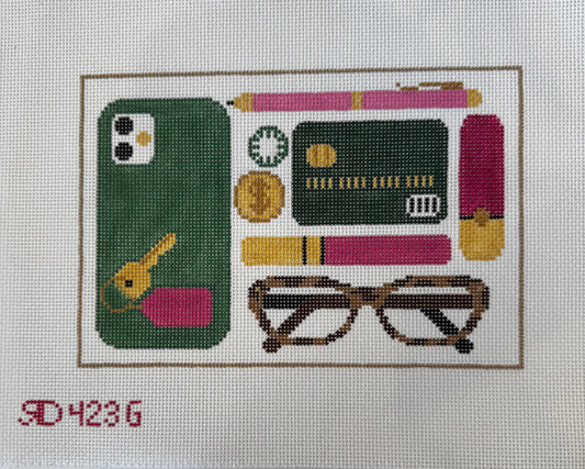 Clutch Contents- Green by Rachel Donley