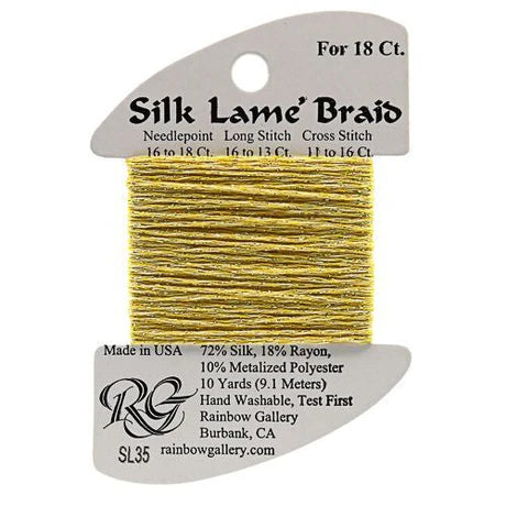 Silk Lame' Braid - Buttercup SL35