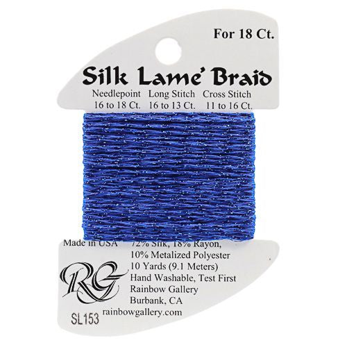 Silk Lame' Braid - Classic Blue SL153