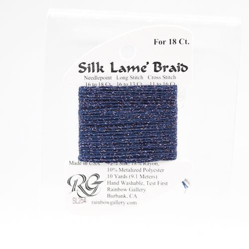 SL254 Deep Periwinkle | Silk Lame' Braid