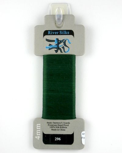 River Silks 4mm Green - 296