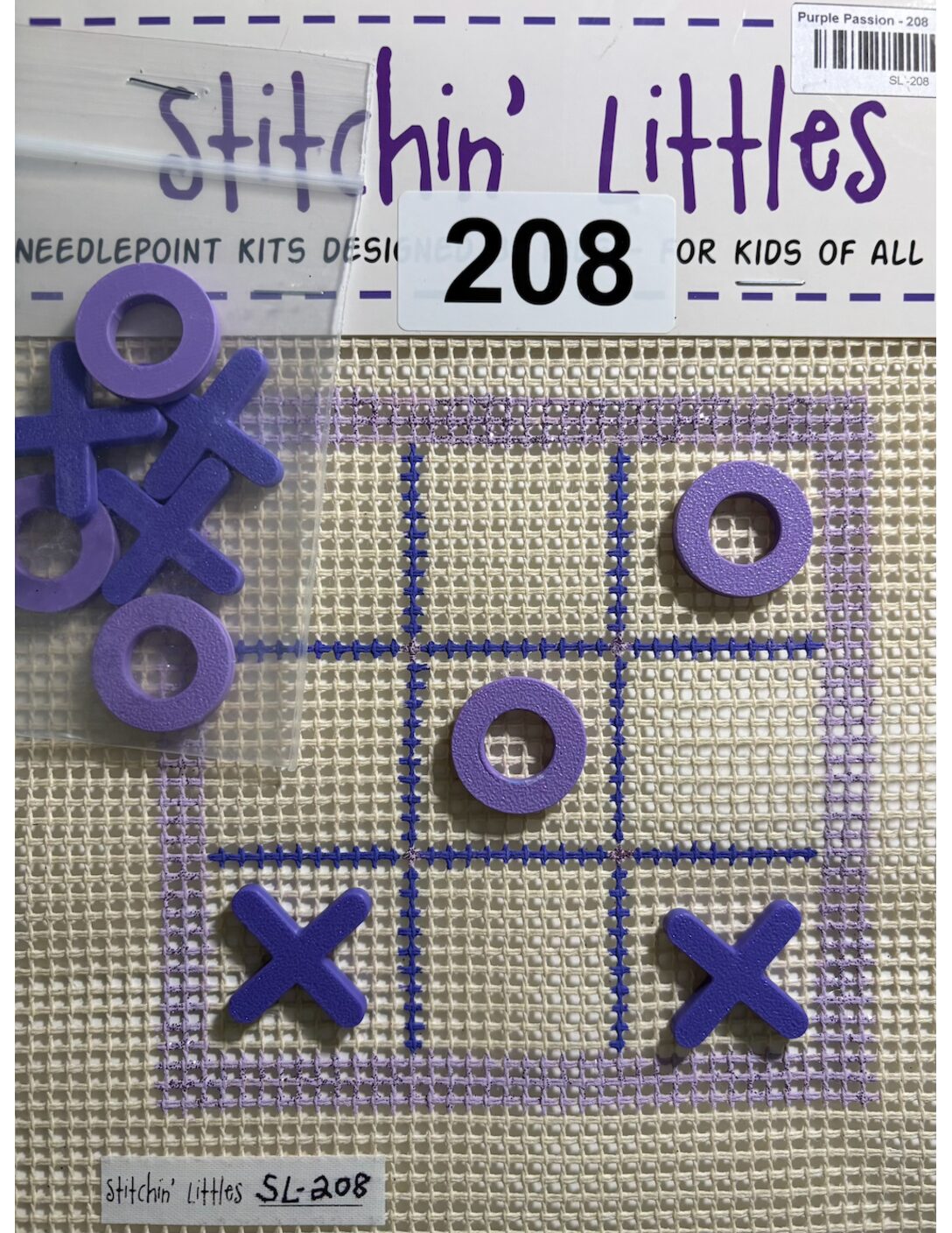 Purple Passion Tic Tac Toe Kit by Stitchin' Littles