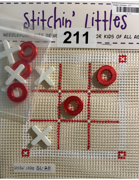 Hugs n Kisses Tic Tac Toe Kit by Stitchin' Littles