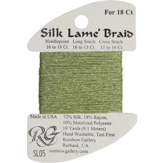 SL05 Avocado | Silk Lame' Braid