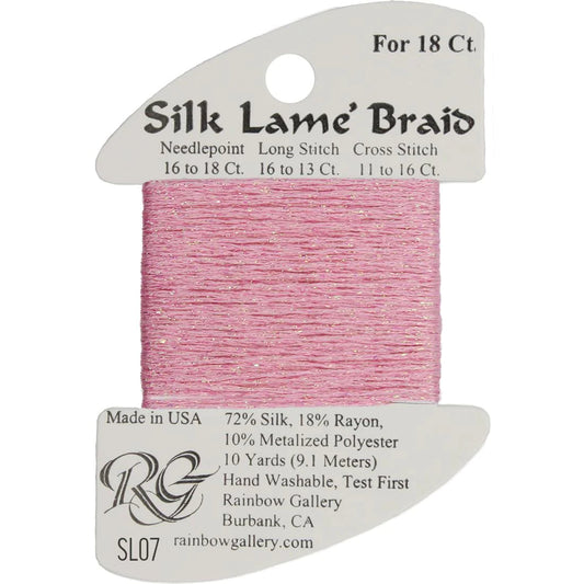 SL07 Pink | Silk Lame' Braid