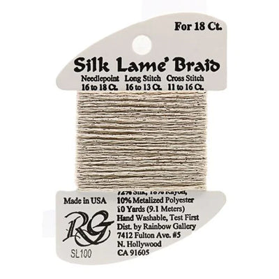 SL100 Sand | Silk Lame' Braid