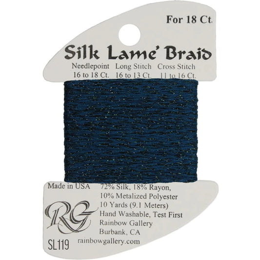 SL119 Blue Sapphire | Silk Lame' Braid