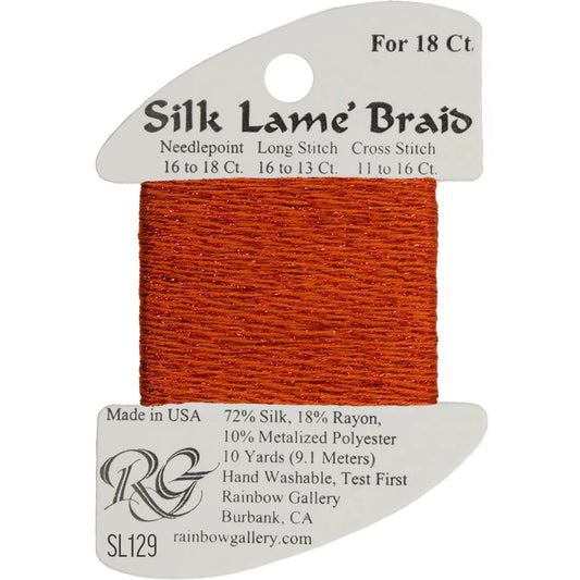 SL129 Tabasco | Silk Lame' Braid