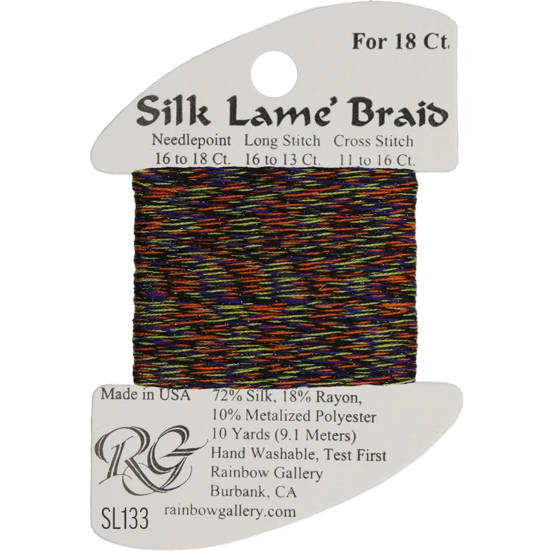 Silk Lame' Braid - Halloween SL133