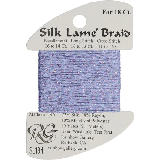 SL134 Misty Lilac | Silk Lame' Braid