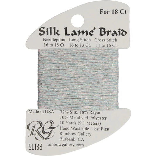 SL138 Glacier | Silk Lame' Braid
