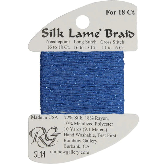 SL14 Blue | Silk Lame' Braid