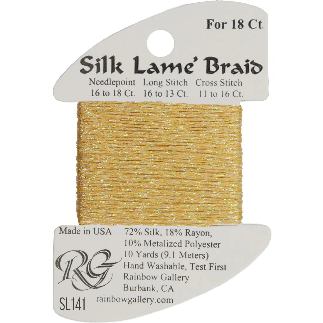 Silk Lame' Braid - Pineapple SL141