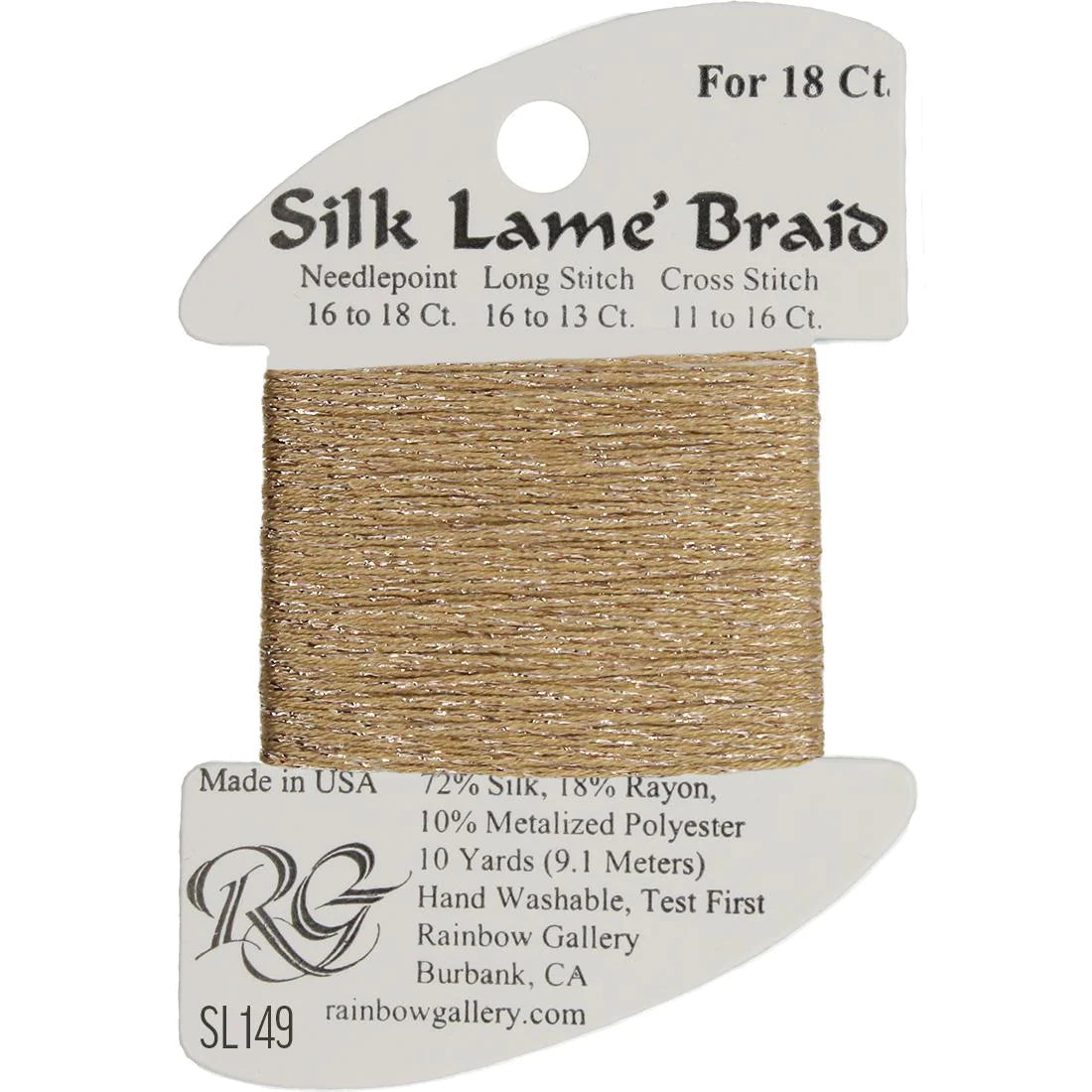 Silk Lame' Braid - Desert Sand SL149