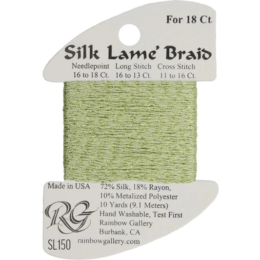 SL150 Daiquiri Green | Silk Lame' Braid
