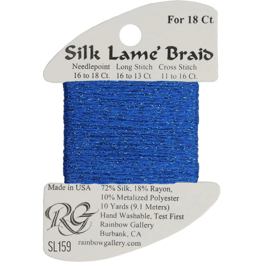 SL159 Imperial Blue | Silk Lame' Braid