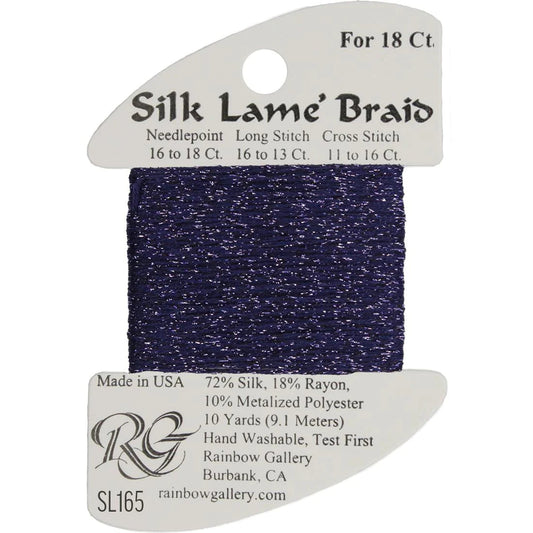 SL165 Dark Wisteria | Silk Lame' Braid