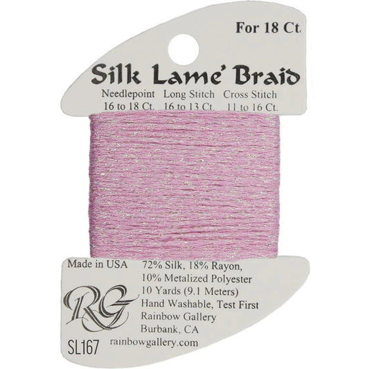 SL167 Pink Lady | Silk Lame' Braid