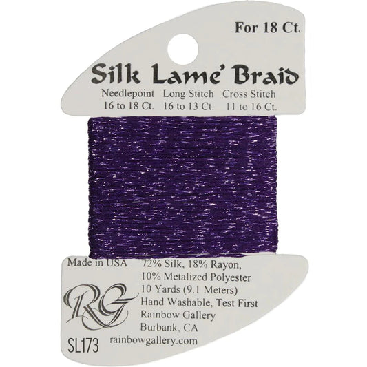 SL173 Pansy | Silk Lame' Braid