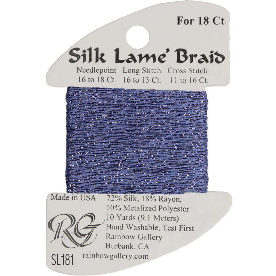 Silk Lame' Braid - Hydrangea SL181