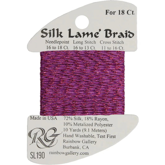 SL190 Purple Orchid | Silk Lame' Braid