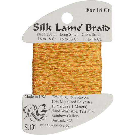 SL191 Goldenrod | Silk Lame' Braid