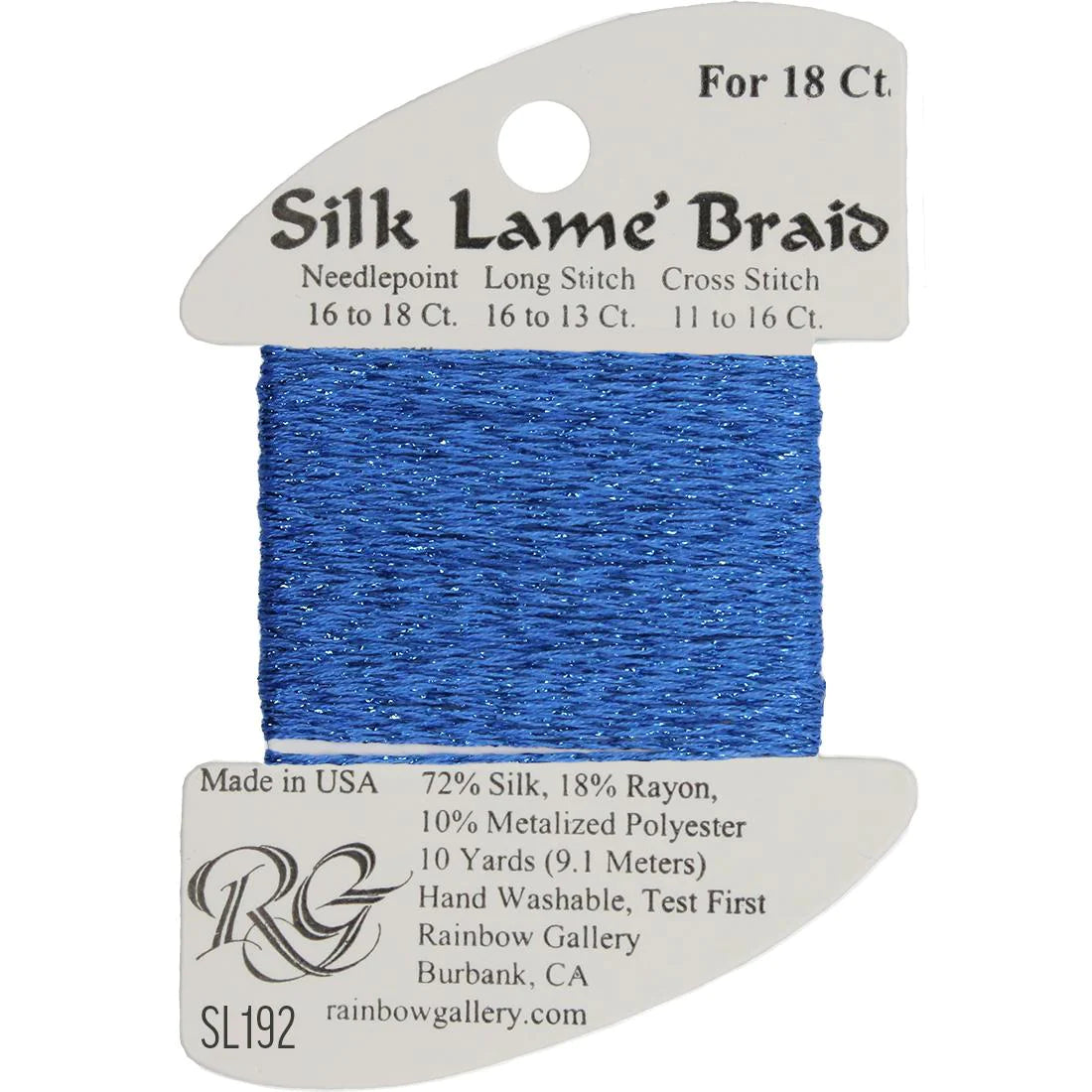 Silk Lame' Braid - Bluebird SL192