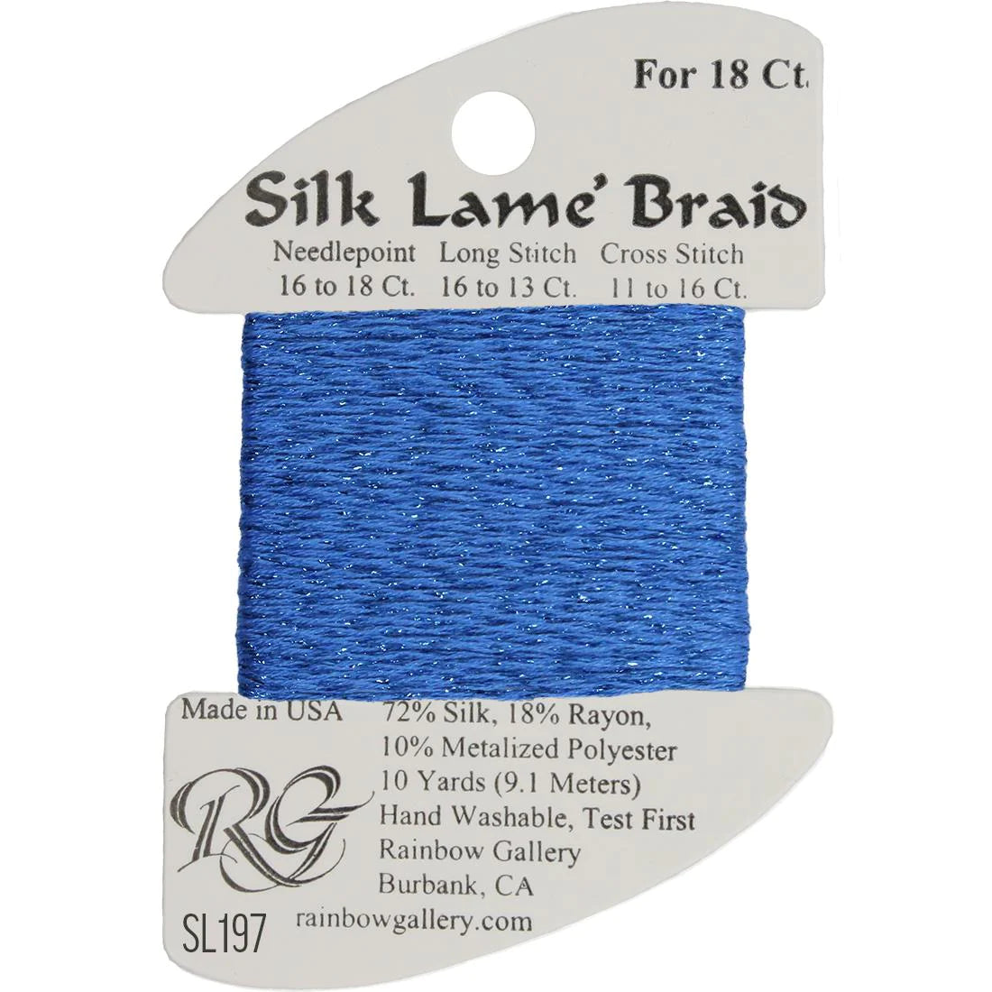 Silk Lame' Braid - Star Saphire SL197