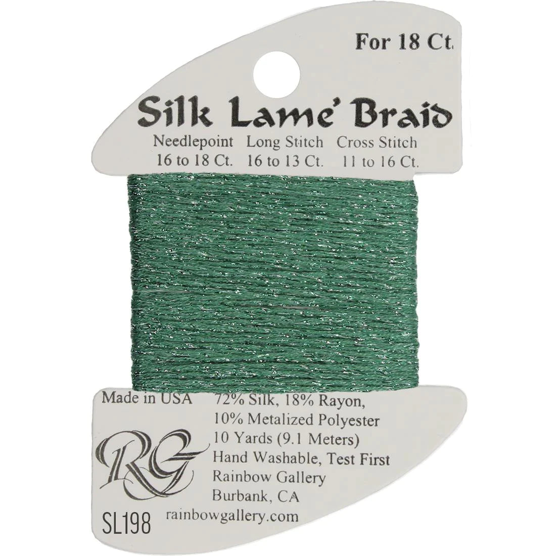 Silk Lame' Braid - Wasabi SL198