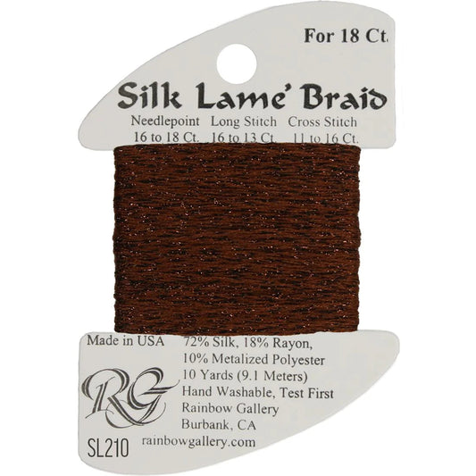 SL210 Cappuccino | Silk Lame' Braid