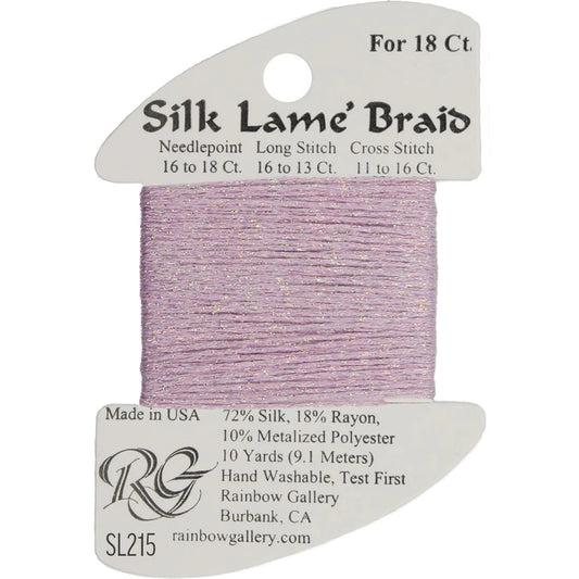 SL215 Soft Amethyst | Silk Lame' Braid