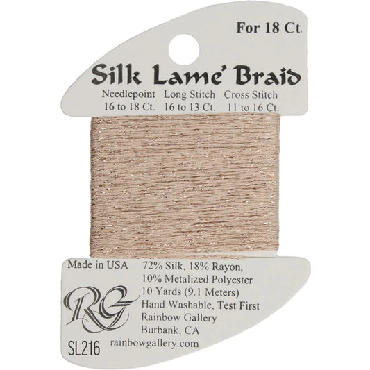 SL216 Touch of Tan | Silk Lame' Braid