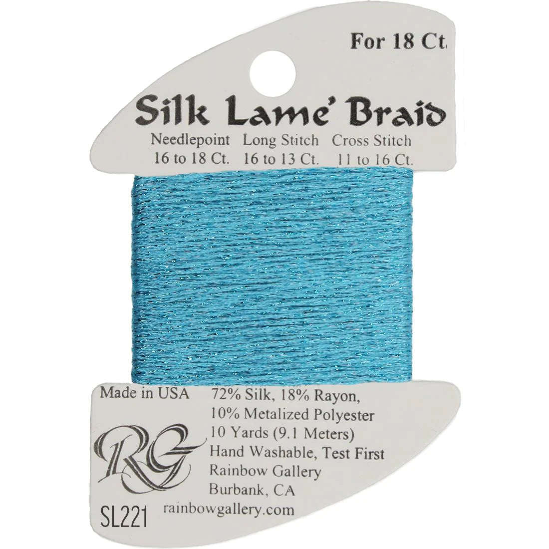 Silk Lame' Braid - Capri Breeze SL221