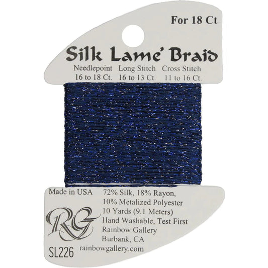 SL226 Starry Night | Silk Lame' Braid