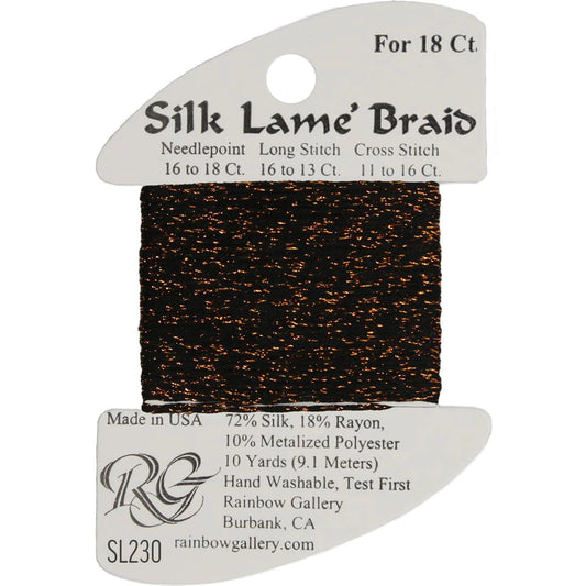 SL230 Bronze | Silk Lame' Braid