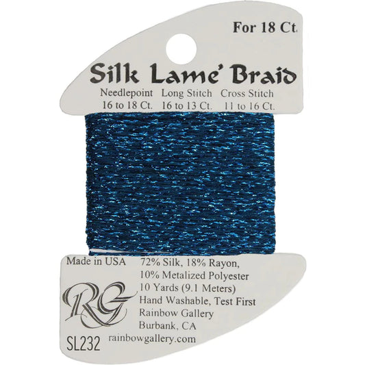 SL232 Maui Blue | Silk Lame' Braid