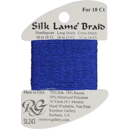 SL243 Suddenly Sapphire | Silk Lame' Braid