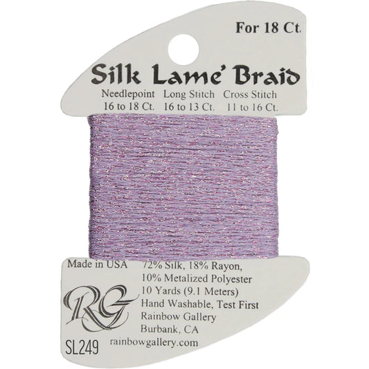 SL249 Pale Mauve | Silk Lame' Braid