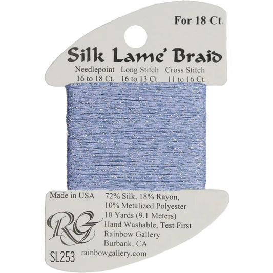 SL253 Antique Periwinkle | Silk Lame' Braid