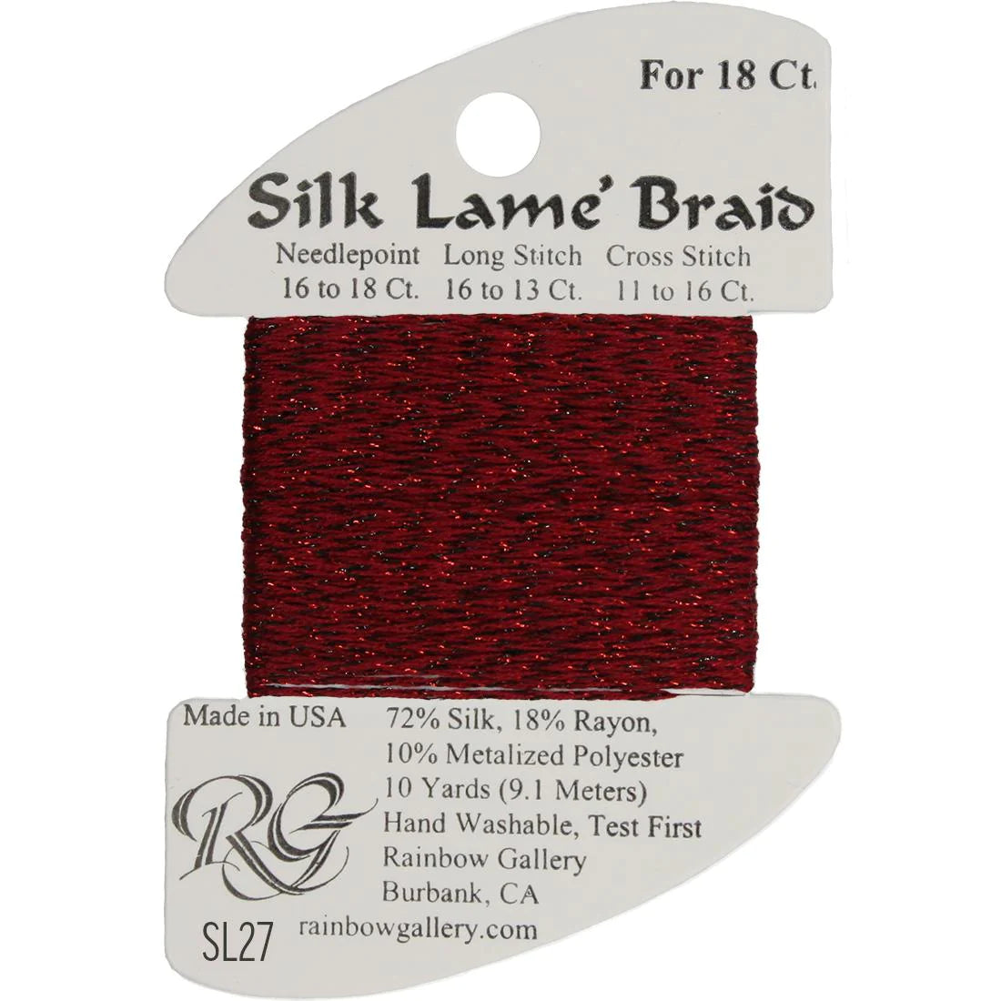Silk Lame' Braid - Garnite SL27