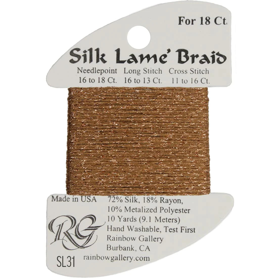 Silk Lame' Braid - Copper SL31