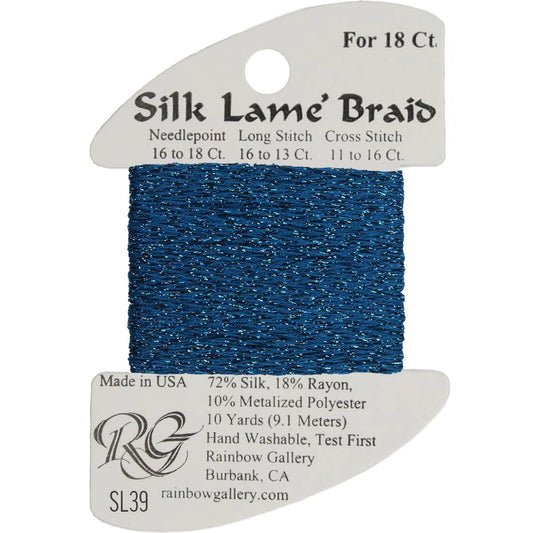 SL39 Lagoon | Silk Lame' Braid
