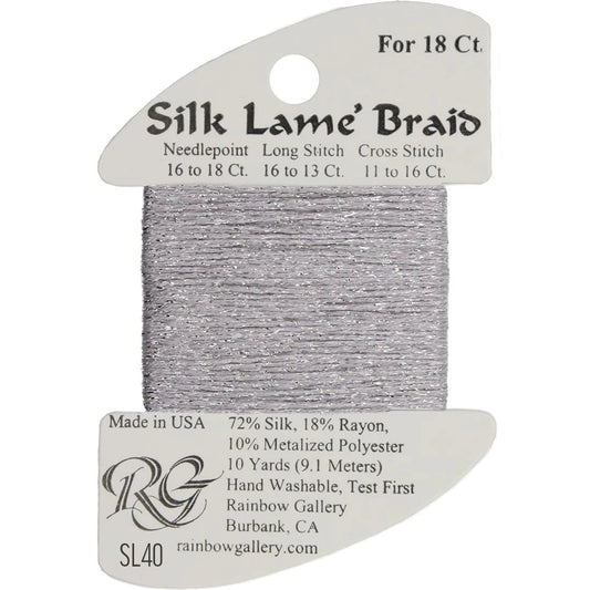 Silk Lame' Braid - Dove Gray SL40
