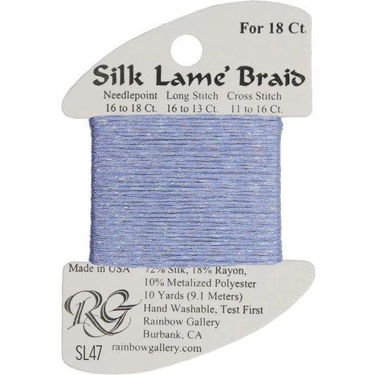 SL47 Lavender Blue | Silk Lame' Braid
