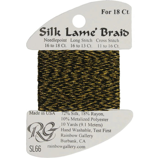 SL66 Antique Gold | Silk Lame' Braid