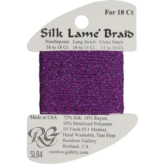 SL84 Dark Orchid | Silk Lame' Braid