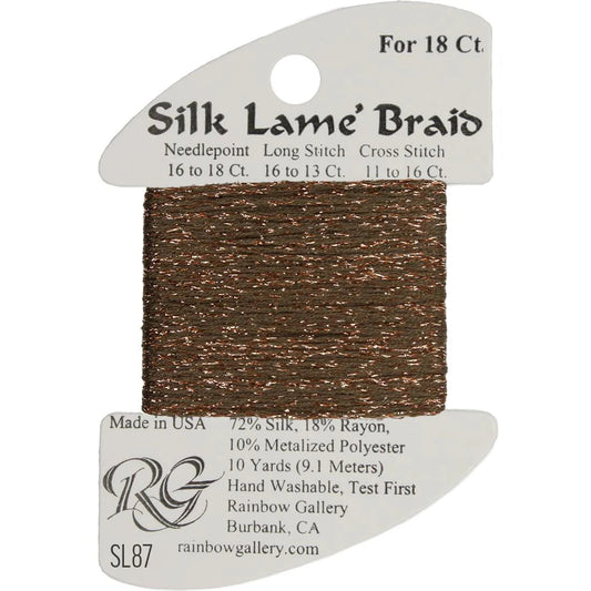 SL87 Bark | Silk Lame' Braid