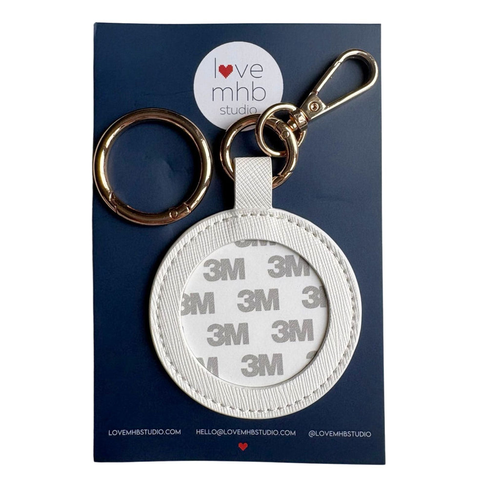 Self Finishing Leather Charm (Round)