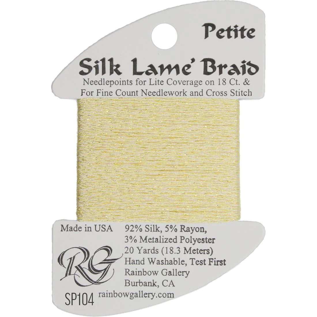 Petite Silk Lame' Braid Dehydration - SP104