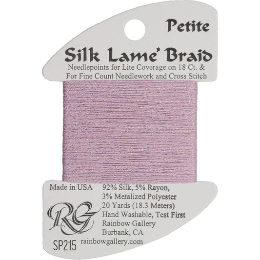 SP215 Soft Amethyst | Petite Silk Lame' Braid